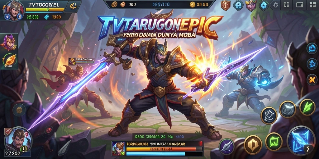 Tangkapan layar gameplay seru di TVTOGEL dengan aksi pertarungan yang intens.
